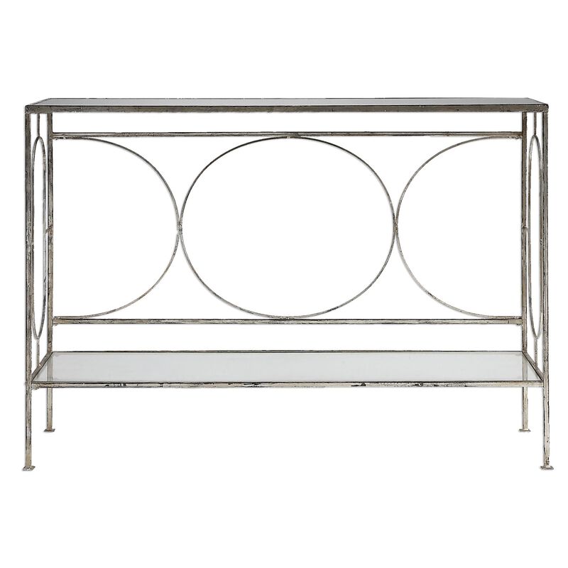 Uttermost Luano Silver Console Table image number 2
